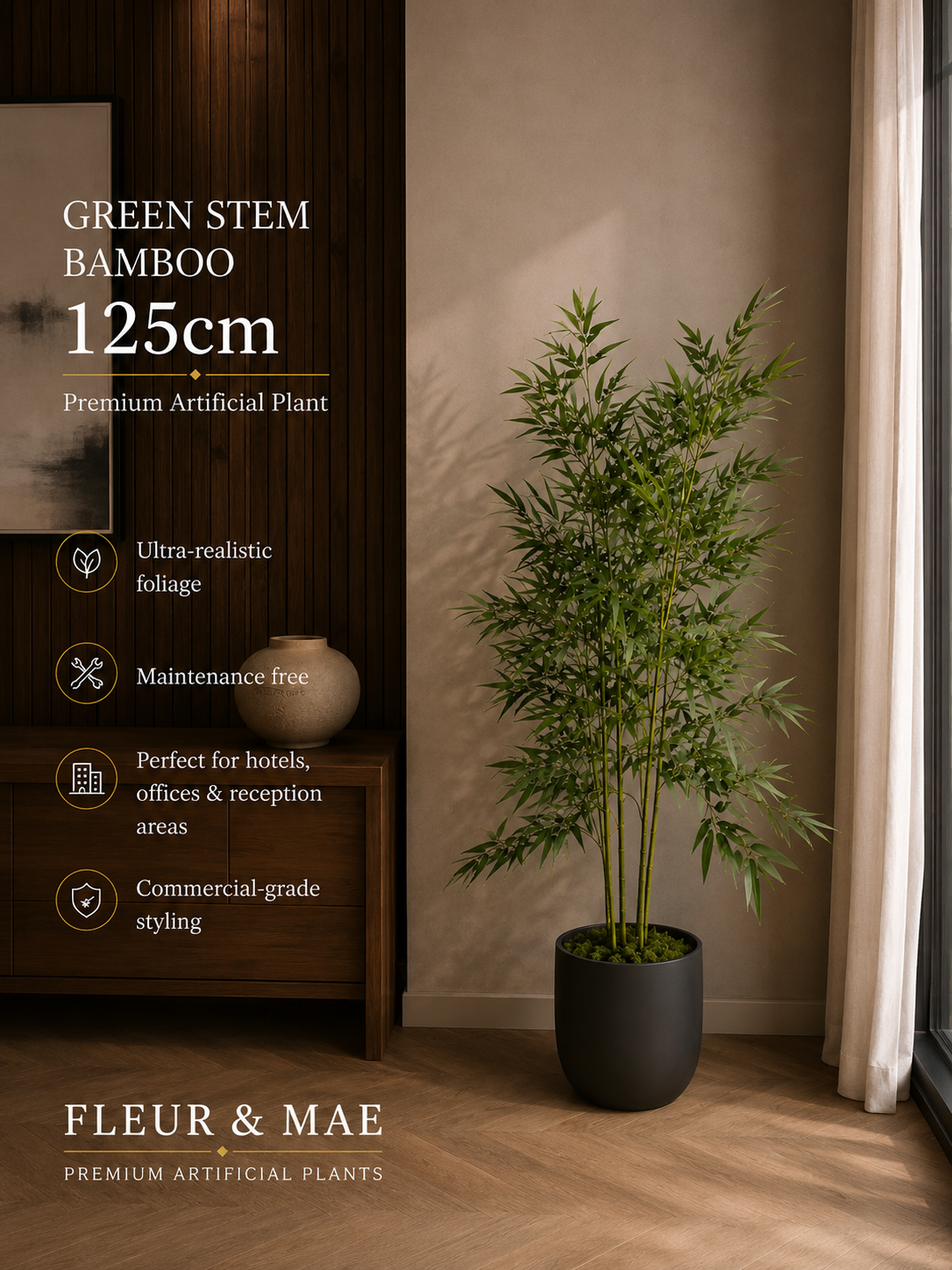 Green Stem Bamboo Plant